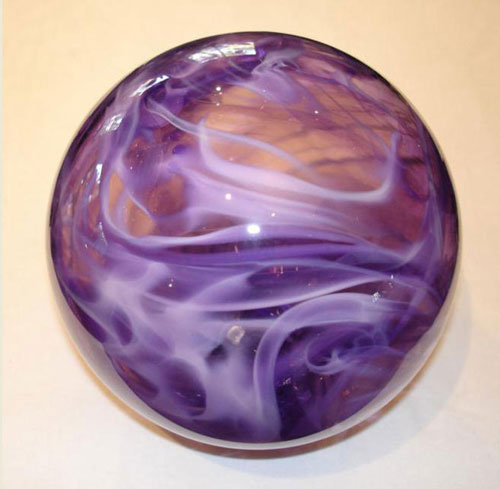 purple glass float